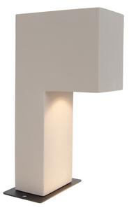 Nowoczesny słupek oświetleniowy zewnętrzny szary 35 cm IP44 - Pompei