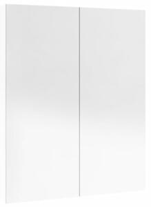 Szafka łazienkowa z lustrem, 60x15x75 cm, mdf, biel z połyskiem