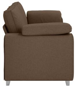 Sofa brÄ zowy 219 x 77 x 82 cm tkanina
