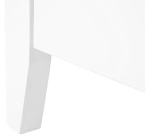 Szafka RTV stolik pod telewizor 3 szuflady półka przechowywanie biała Berkeley Beliani