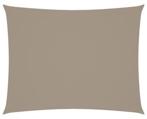 Prostokątny żagiel ogrodowy, tkanina oxford, 5x7 m, taupe