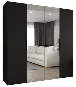 Szafa uchylna otwierana Marbella 2 200 wys. 202 cm czarny + u. czarny