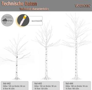 VOLTRONIC LED drzewko 150 cm, 8 funkcji z pilotem