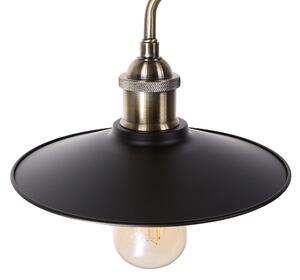 Industrialna lampa wisząca sufitowa metalowa 3-punktowa czarna Montone Beliani