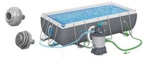 Basen ogrodowy stelażowy pompa piaskowa 404x201x100cm Bestway zestaw 17w1