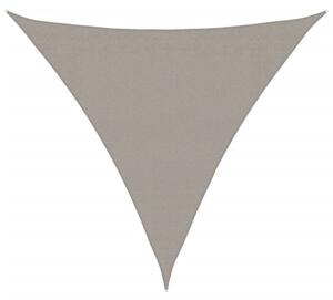 Żagiel przeciwsłoneczny, 160 g/m², jasnoszary, 3,6x3,6x3,6 m