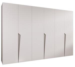 Szafa uchylna otwierana Piano 1 300 (3x100) wys. 202 cm biaÅy + u. kaszmir