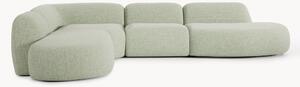 Narożna sofa modułowa XL Bouclé z szezlongiem Wolke