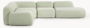 Narożna sofa modułowa XL Bouclé z szezlongiem Wolke