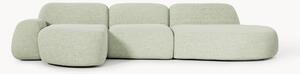 Narożna sofa modułowa Bouclé z szezlongiem Wolke (4-osobowa)