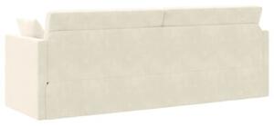 Sofa podÅogowa z funkcjÄ spania kremowy 213 x 70 x 77 cm