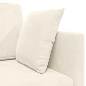 Sofa podÅogowa z funkcjÄ spania kremowy 213 x 70 x 77 cm