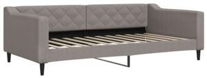 Sofa rozsuwana, kolor taupe, 100x200 cm, tkanina