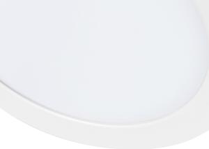 Zewnetrzna Wpuszczany lub natynkowy spot biały 18 cm z diodą LED 3 stopnie od ściemniania do ogrzewania - Trans Oswietlenie zewnetrzne