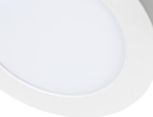 Zewnetrzna Wpuszczany lub natynkowy spot biały 14 cm z diodą LED 3 stopnie od ściemniania do ogrzewania - Trans Oswietlenie zewnetrzne