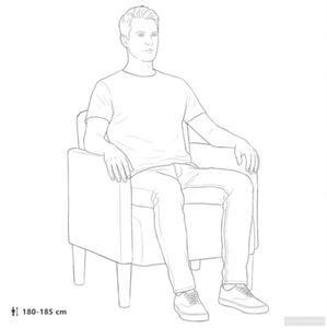 Sofa fotel z podÅokietnikami ciemnoszary 54 cm aksamit