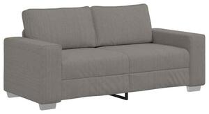 Sofa dwuosobowa, jasnoszara, 180x77x82 cm, tkanina sztruksowa