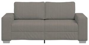 Sofa dwuosobowa, jasnoszara, 180x77x82 cm, tkanina sztruksowa