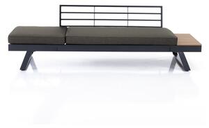 Czarnoszara sofa ogrodowa Thilia – Tomasucci