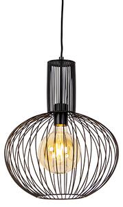 Zestaw 5 designerskich lamp wiszących czarnych - Wires Oswietlenie wewnetrzne