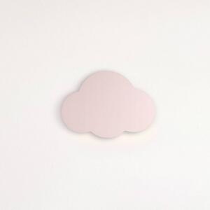 TK Lighting Kinkiet Cloud, różowy, szerokość 38 cm, metal, chmura, G9