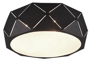 Designerski Plafon / Lampy sufitowe czarny 40cm - Kris Oswietlenie wewnetrzne