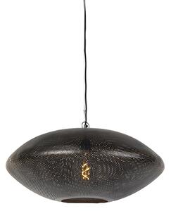Designerska lampa wisząca czarna ze złotym wnętrzem 60cm - Radiance Oswietlenie wewnetrzne