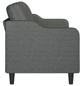 Sofa 3-osobowa, ciemnoszara, 180 cm, tapicerowana tkaninÄ