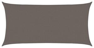 Żagiel przeciwsłoneczny, 160 g/m², antracytowy, 3x6 m, hdpe