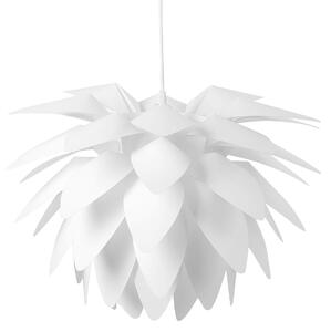 Nowoczesna lampa wisząca w kształcie kwiatu biała Musone Beliani