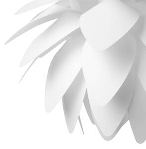 Nowoczesna lampa wisząca w kształcie kwiatu biała Musone Beliani