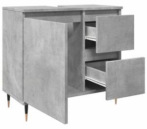 Szafka łazienkowa, szarość betonu, 65x33x60 cm