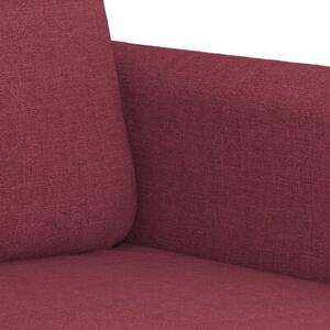 Sofa 3-osobowa, winna czerwieÅ, 180 cm,tapicerowana tkaninÄ