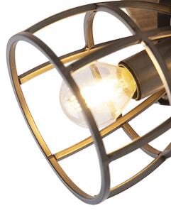 Industrialny Reflektorek / Spot / Spotow regulowany czarny drewno 4-źródła światła - Arthur Oswietlenie wewnetrzne