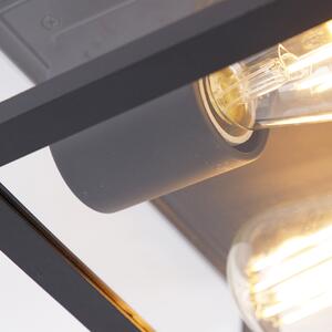 Zewnetrzna Industrialna lampa sufitowa czarna IP44 - Charlois Oswietlenie zewnetrzne