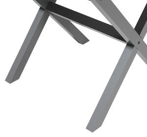 Stolik pomocniczy z szufladą styl skandynawski 55 x 40 cm szary Monroe Beliani
