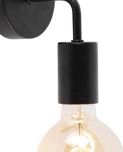 Nowoczesny Kinkiet / Lampa scienna czarny 15.5cm - Facile Oswietlenie wewnetrzne