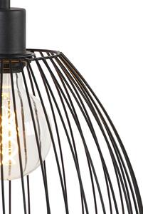 Designerska lampa wisząca czarna 29 cm - Pua Oswietlenie wewnetrzne