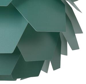 Lampa wisząca okrągła plastikowa geometryczna zielona Segre Beliani