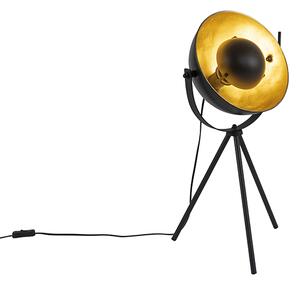 Lampa stołowa czarna ze złotym statywem 63,3 cm regulowana - Magnax Oswietlenie wewnetrzne