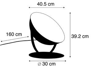 Przemysłowa lampa stołowa czarna ze złotem regulowana 39,2 cm - Magnax Oswietlenie wewnetrzne