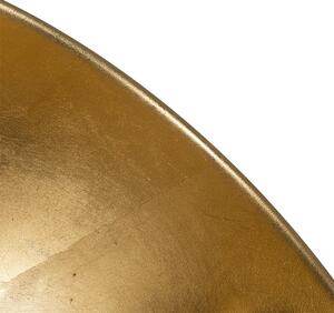 Lampa podłogowa czarna ze złotym 35cm regulowana - Magnax Oswietlenie wewnetrzne