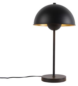 Lampa stołowa Retro czarna ze złotem - Magnax Oswietlenie wewnetrzne
