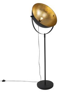 Lampa podłogowa czarna ze złotym 50cm regulowana - Magnax Oswietlenie wewnetrzne