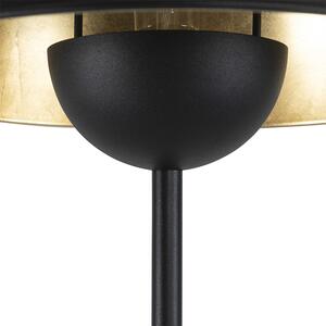 Lampa podłogowa czarna ze złotym 160cm - Magnax Oswietlenie wewnetrzne