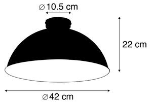 Lampa sufitowa czarna ze złotem regulowana 42 cm - Magnax Oswietlenie wewnetrzne