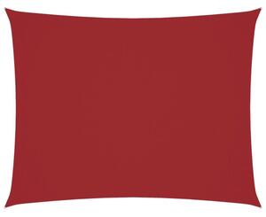 Prostokątny żagiel ogrodowy z tkaniny oxford, 6x7 m, czerwony
