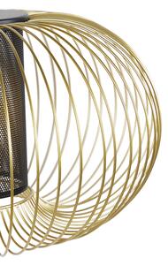 Designerska lampa wisząca złota z czarnym 50cm - Marnie Oswietlenie wewnetrzne