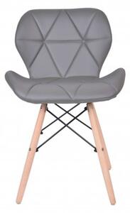 Krzesło tapicerowane MURET DSW - grafitowy
