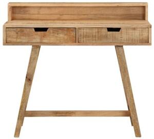 Biurko, 100x45x90 cm, surowe drewno mango